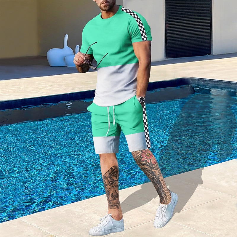 Outdoor Sport Leisure - Ensemble 2 pièces pour homme, motif
