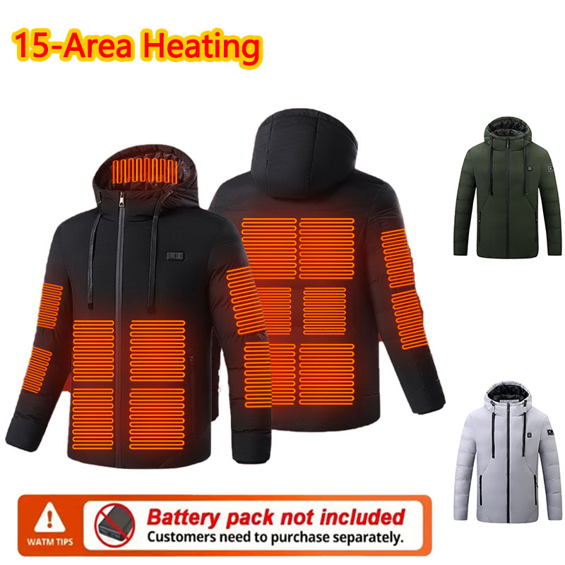 Outdoor Sport Area - Veste d'hiver chauffante à 15 zones