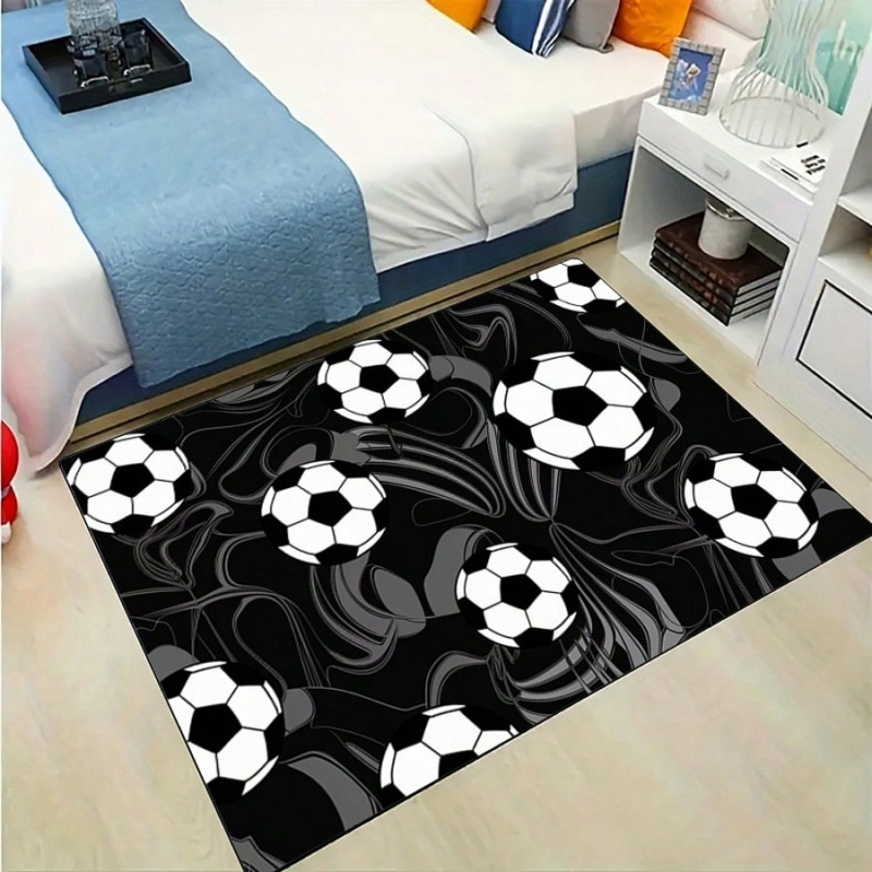 Outdoor Sport Area - Tapis de sol imprimé spirale noir
