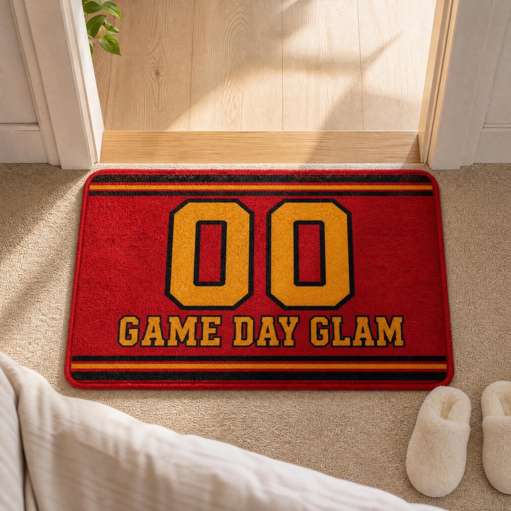 Tapis de porte en flanelle vin - Outdoor Sport Area avis et prix